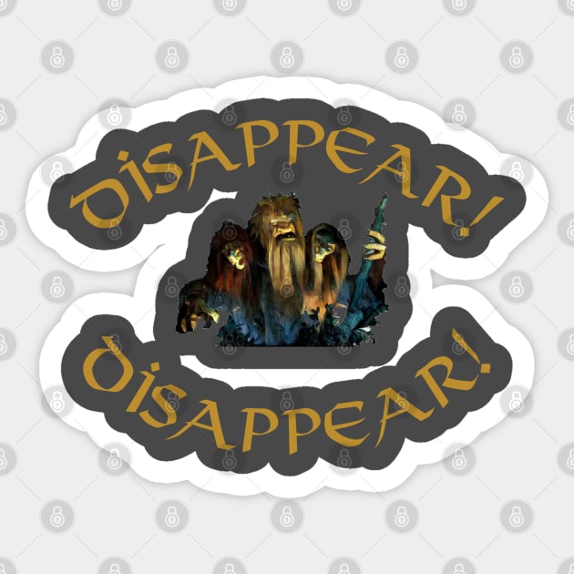 Disappear! Disappear! Sticker by Whats Dis